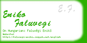eniko faluvegi business card